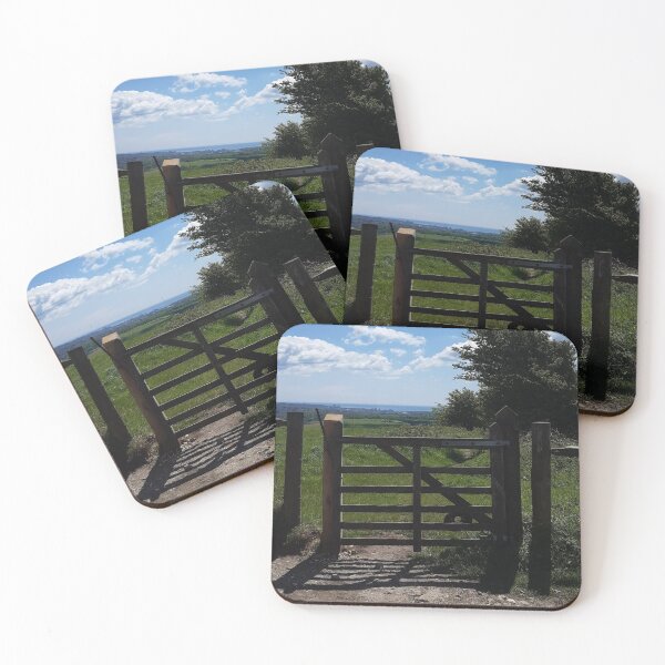 Item preview, Gate and clouds, South Downs at Saddlescombe designed and sold by Emma  Amies.