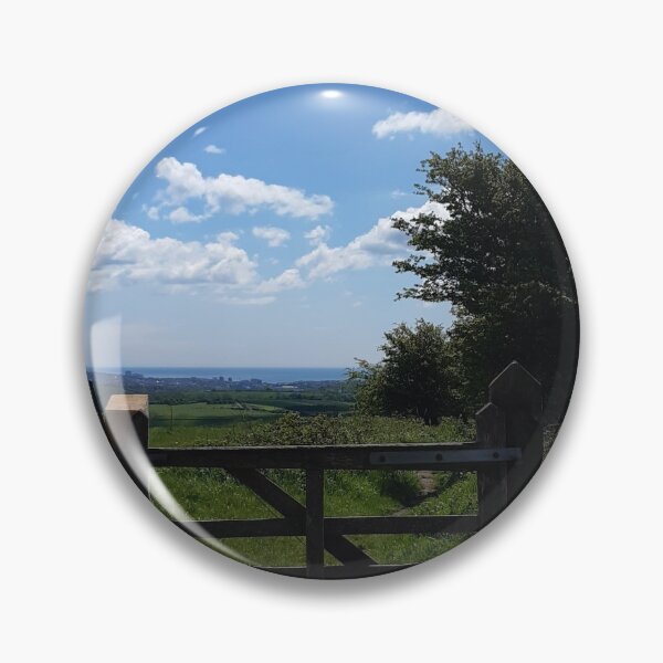 Item preview, Gate and clouds, South Downs at Saddlescombe designed and sold by Emma  Amies.