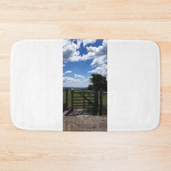 Item preview, Gate and clouds, South Downs at Saddlescombe designed and sold by Emma  Amies.