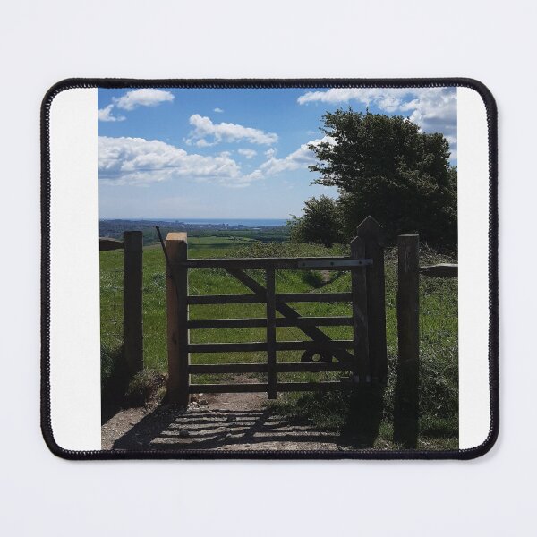 Item preview, Gate and clouds, South Downs at Saddlescombe designed and sold by Emma  Amies.