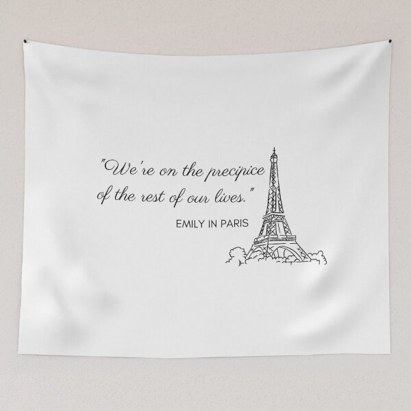 Item preview, "We're on the precipice of the the rest of our lives." quote designed and sold by designsbyreaia.