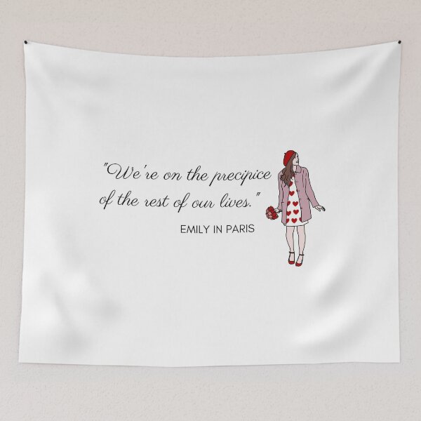 Item preview, "We're on the precipice of the the rest of our lives." quote designed and sold by designsbyreaia.