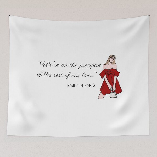Item preview, "We're on the precipice of the the rest of our lives." quote designed and sold by designsbyreaia.