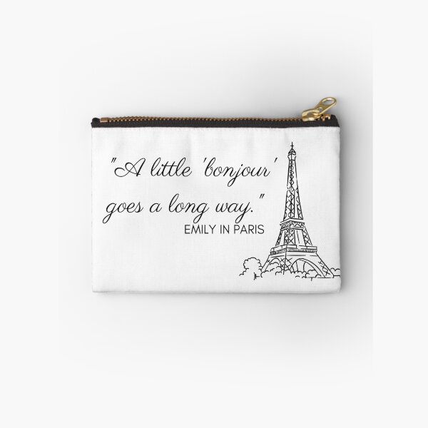 Item preview, A little bonjour goes a long way quote designed and sold by designsbyreaia.