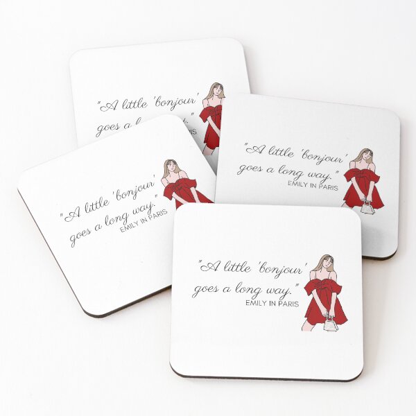 Item preview, A little bonjour goes a long way quote designed and sold by designsbyreaia.