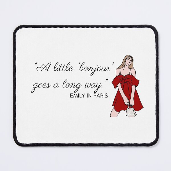 Item preview, A little bonjour goes a long way quote designed and sold by designsbyreaia.