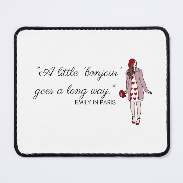 Item preview, A little bonjour goes a long way quote designed and sold by designsbyreaia.