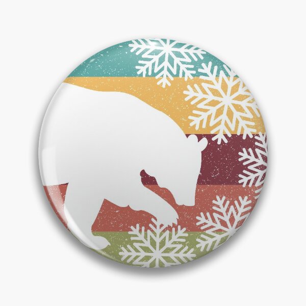 Item preview, Retro bear and snowflakes - Bear lover - Christmas bear retro designed and sold by Alice-Elgawi.