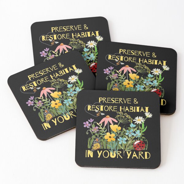 Item preview, Preserve & Restore Habitat In Your Yard Colorful Design designed and sold by EarthArtDesigns.