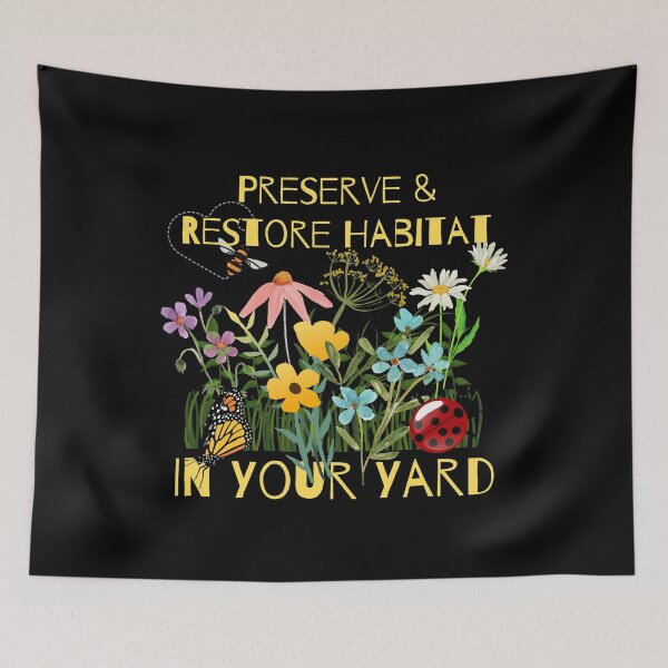 Item preview, Preserve & Restore Habitat In Your Yard Colorful Design designed and sold by EarthArtDesigns.