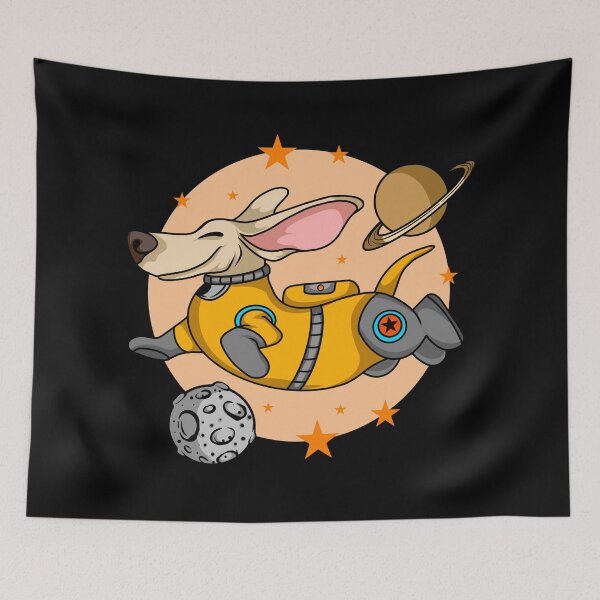 Item preview, Dog Astronaut Floating in Space designed and sold by franktact.