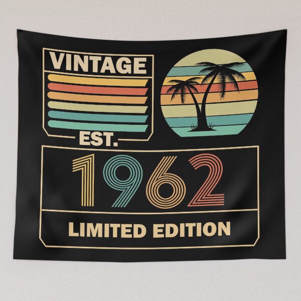 Item preview, Est 1962 Vintage 1962 Limited Edition Birthday   designed and sold by Rami Khalifah.