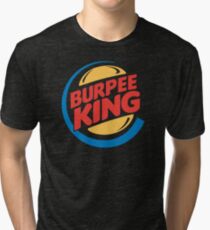 Camiseta de tejido mixto Burpee King Fitness