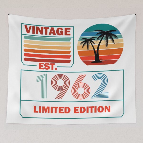 Item preview, Est 1962 Vintage 1962 Limited Edition Birthday   designed and sold by Rami Khalifah.