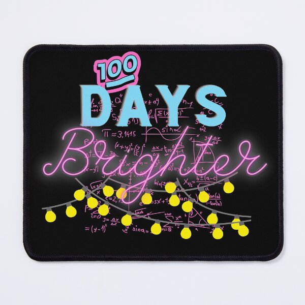 Item preview, 100 days brighter math teacher, funny math lovers gifts designed and sold by Amirebdesign.