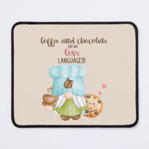 Item preview, Coffee and Chocolate are my Love Languages- Gnome Valentine designed and sold by Mumzy2many.