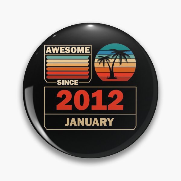 Item preview, Awesome Since January 2012 10 Years Old 10 Birthday designed and sold by Rami Khalifah.