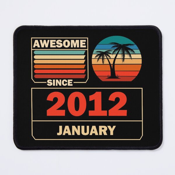 Item preview, Awesome Since January 2012 10 Years Old 10 Birthday designed and sold by Rami Khalifah.