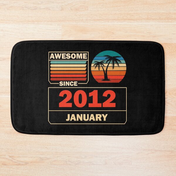 Item preview, Awesome Since January 2012 10 Years Old 10 Birthday designed and sold by Rami Khalifah.