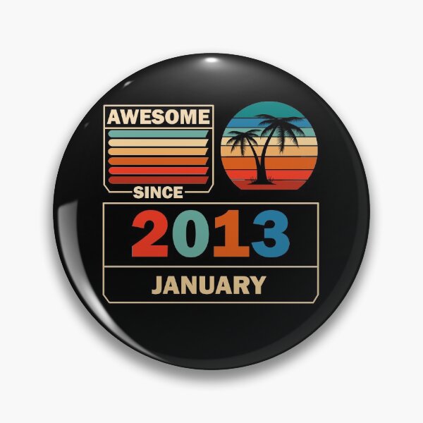 Item preview, Awesome Since January 2013 9 Years Old 9 Birthday designed and sold by Rami Khalifah.