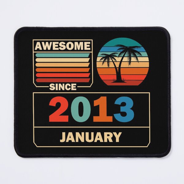 Item preview, Awesome Since January 2013 9 Years Old 9 Birthday designed and sold by Rami Khalifah.