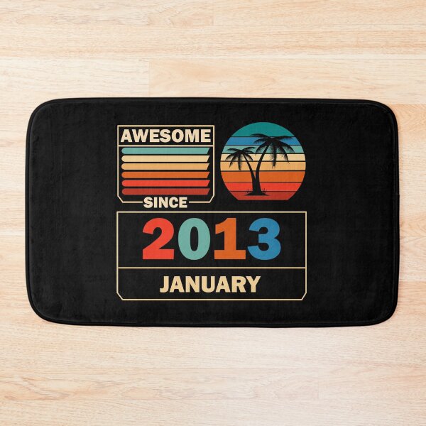 Item preview, Awesome Since January 2013 9 Years Old 9 Birthday designed and sold by Rami Khalifah.