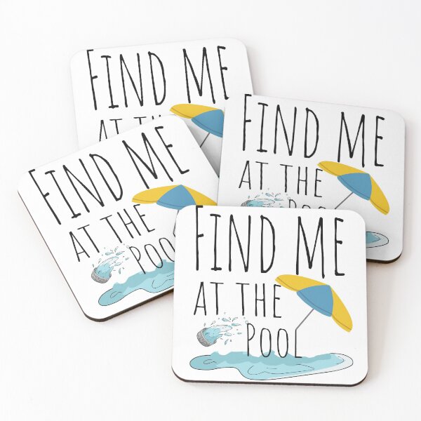 Item preview,  Swimmer Quote :Find me at the Pool designed and sold by LouzaArte.