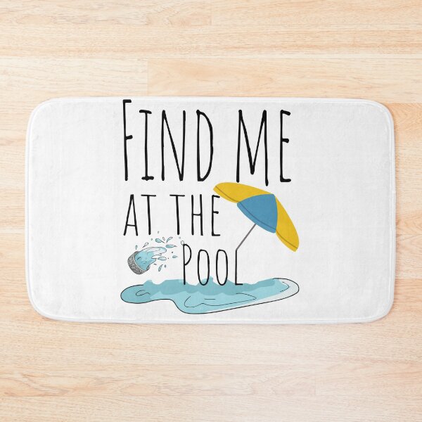 Item preview,  Swimmer Quote :Find me at the Pool designed and sold by LouzaArte.