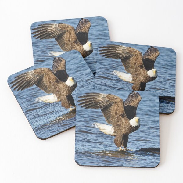 Item preview, Bald Eagle landing in river designed and sold by KDartisticeye.