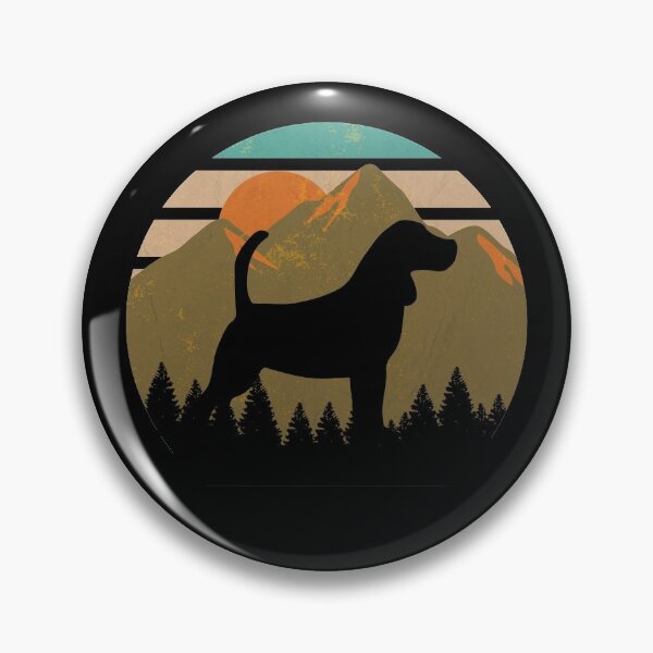 Item preview, Retro Vintage Mountains Beagle Dog Gift  designed and sold by Guarddogdrive.