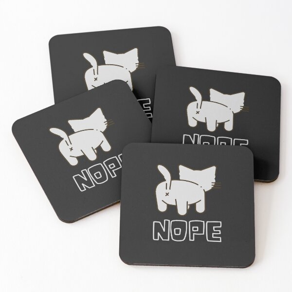 Item preview, Nope! Sassy Bad Cat With Attitude Cute Kitty Gray Design designed and sold by LGbubble.