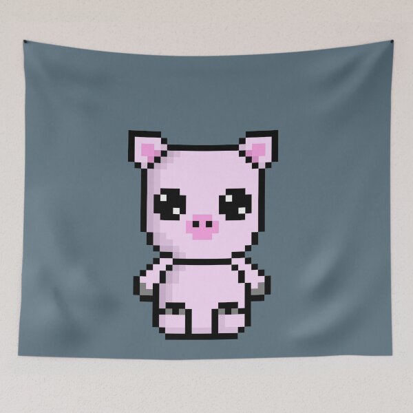 Item preview, Cute Pig (Chibi Pixel Animal Character) designed and sold by Pixe11y.