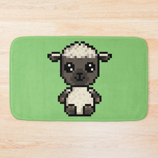 Item preview, Cute Black & White sheep (Chibi Pixel Animal Character) designed and sold by Pixe11y.