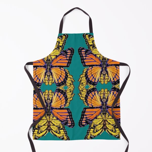 Item preview, MONARCH BUTTERFLIES PATTERN TEAL ART designed and sold by sharlesart.