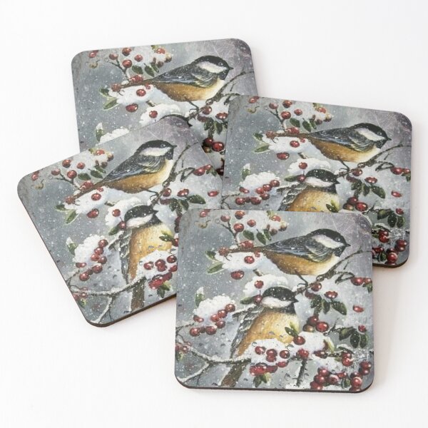 Item preview, WINTER BIRDS AND HOLLY designed and sold by Tammera.