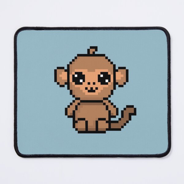Item preview, Cute Monkey (Chibi Pixel Animal Character) designed and sold by Pixe11y.