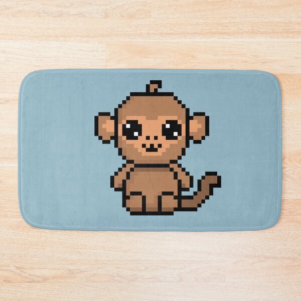 Item preview, Cute Monkey (Chibi Pixel Animal Character) designed and sold by Pixe11y.