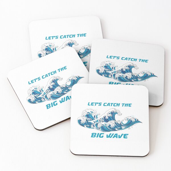 Item preview, Let's Catch The Big Japanese Wave - Funny surfer Sticker designed and sold by andrei49387.