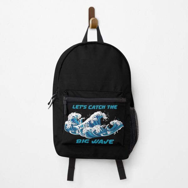 Item preview, Let's Catch The Big Japanese Wave - Funny surfer Sticker designed and sold by andrei49387.