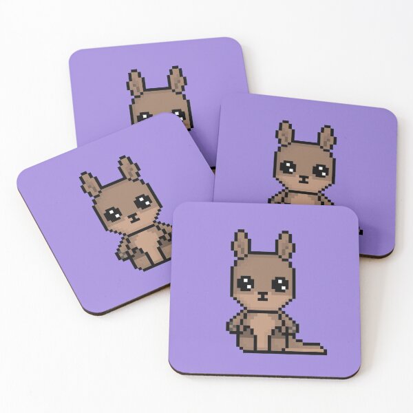 Item preview, Cute Kangaroo (Chibi Pixel Animal Character) designed and sold by Pixe11y.