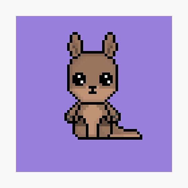 Cute Kangaroo (Chibi Pixel Animal Character)