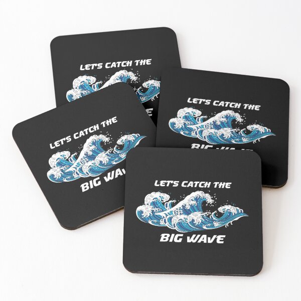 Item preview, Let's Catch The Big Japanese Wave - Funny surfer Sticker designed and sold by andrei49387.