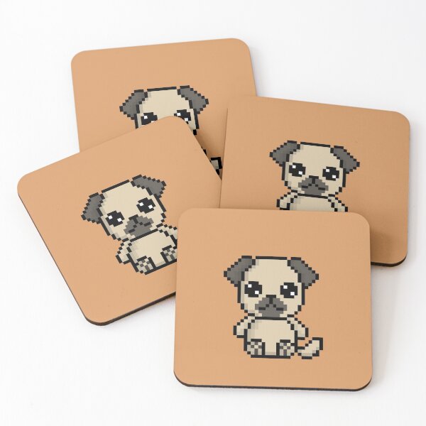 Item preview, Cute Pug (Chibi Pixel Animal Character) designed and sold by Pixe11y.