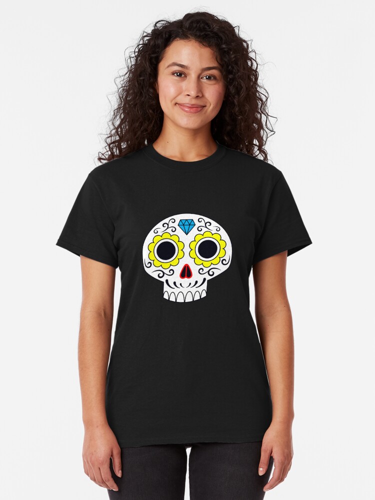 Alternate view of Sugar skull for a cake Classic T-Shirt