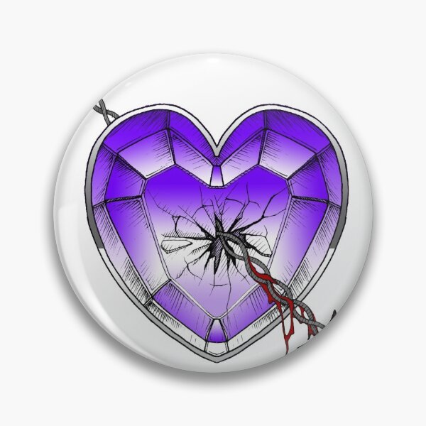 Item preview, Arrow Through a Stained Glass Heart (Purple) designed and sold by LightAndShadows.