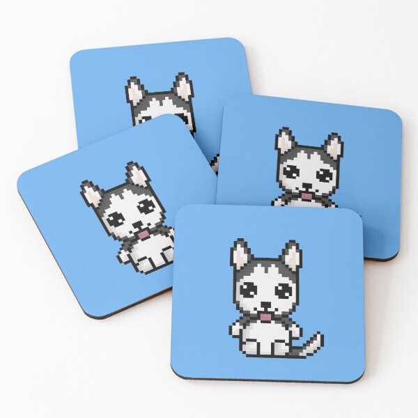 Item preview, Cute Husky (Chibi Pixel Animal Character) designed and sold by Pixe11y.