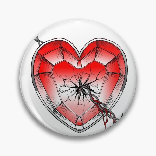 Item preview, Arrow Through a Stained Glass Heart (Red) designed and sold by LightAndShadows.