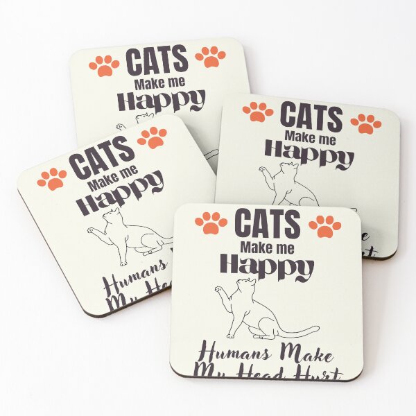 Item preview, CATS make me happy humans make my head hurt designed and sold by Innovational.