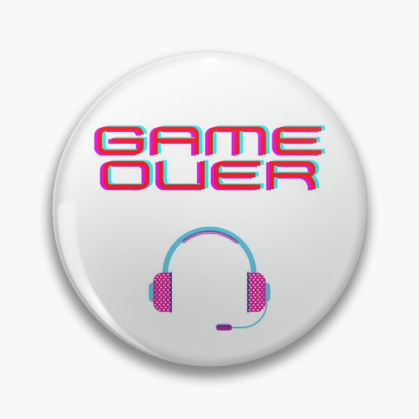 Aperçu de l'œuvre Game Over - Casque (Blanc) créée et vendue par ScubaSamurai.