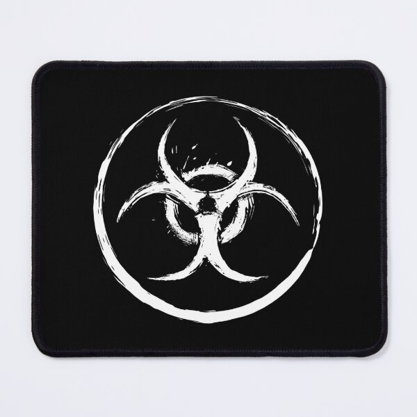 Item preview, White Biohazard Symbol designed and sold by EBM-Gear.
